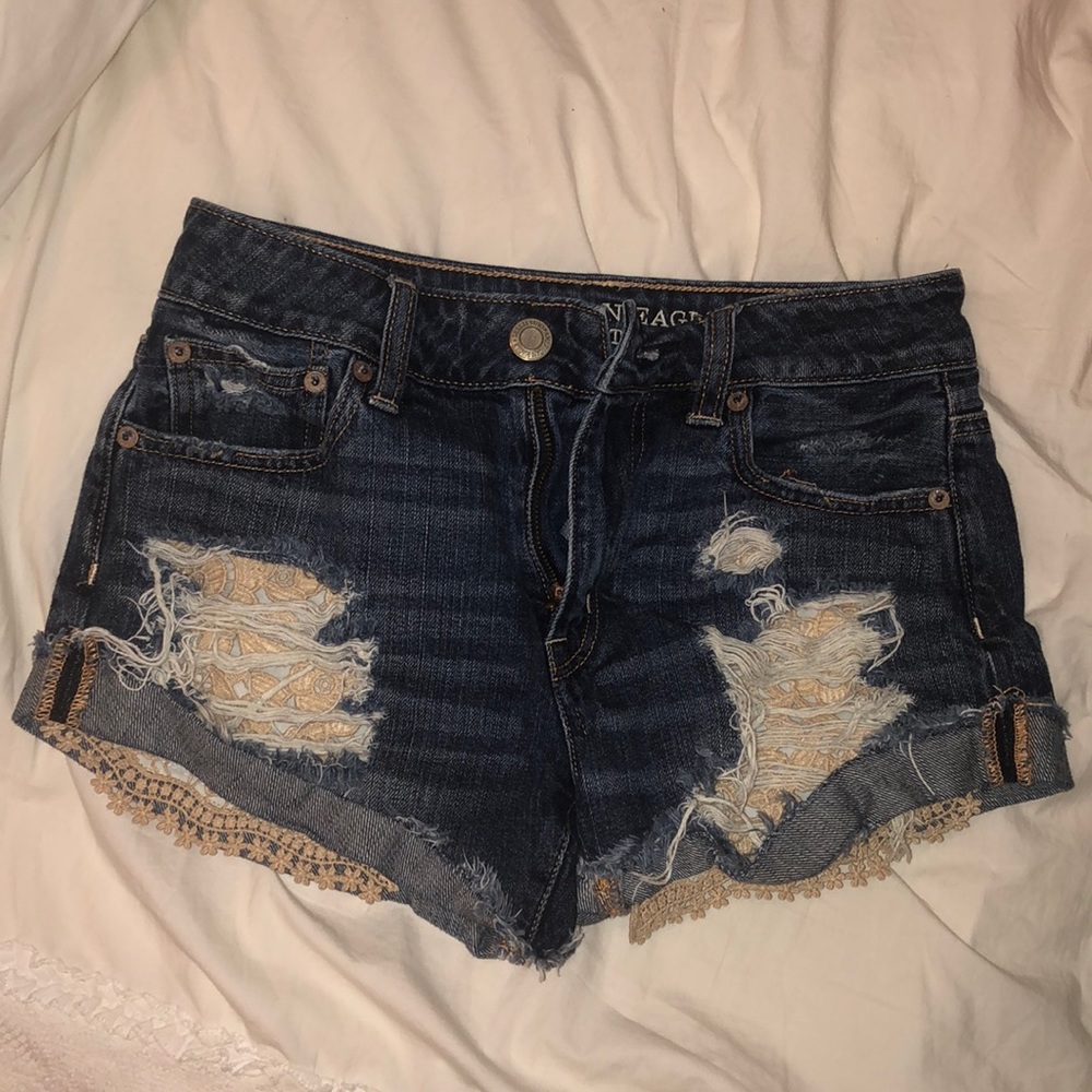 American Eagle Hi-Rise Festival Shorts